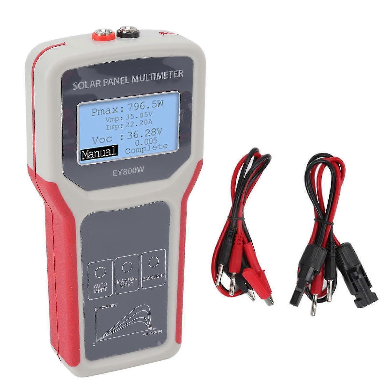 2025 Solar Panel Tester Multifunctional LCD MPPT Solar Panel Multimeter for Photovoltaic Panel