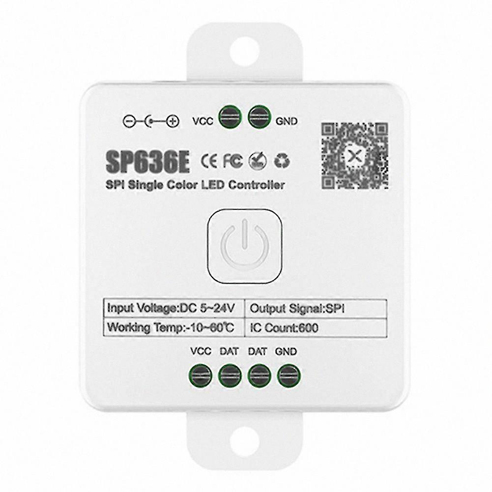 SP630E Bluetooth LED Controller for Multiple LED Strip Types, DC5V-24V