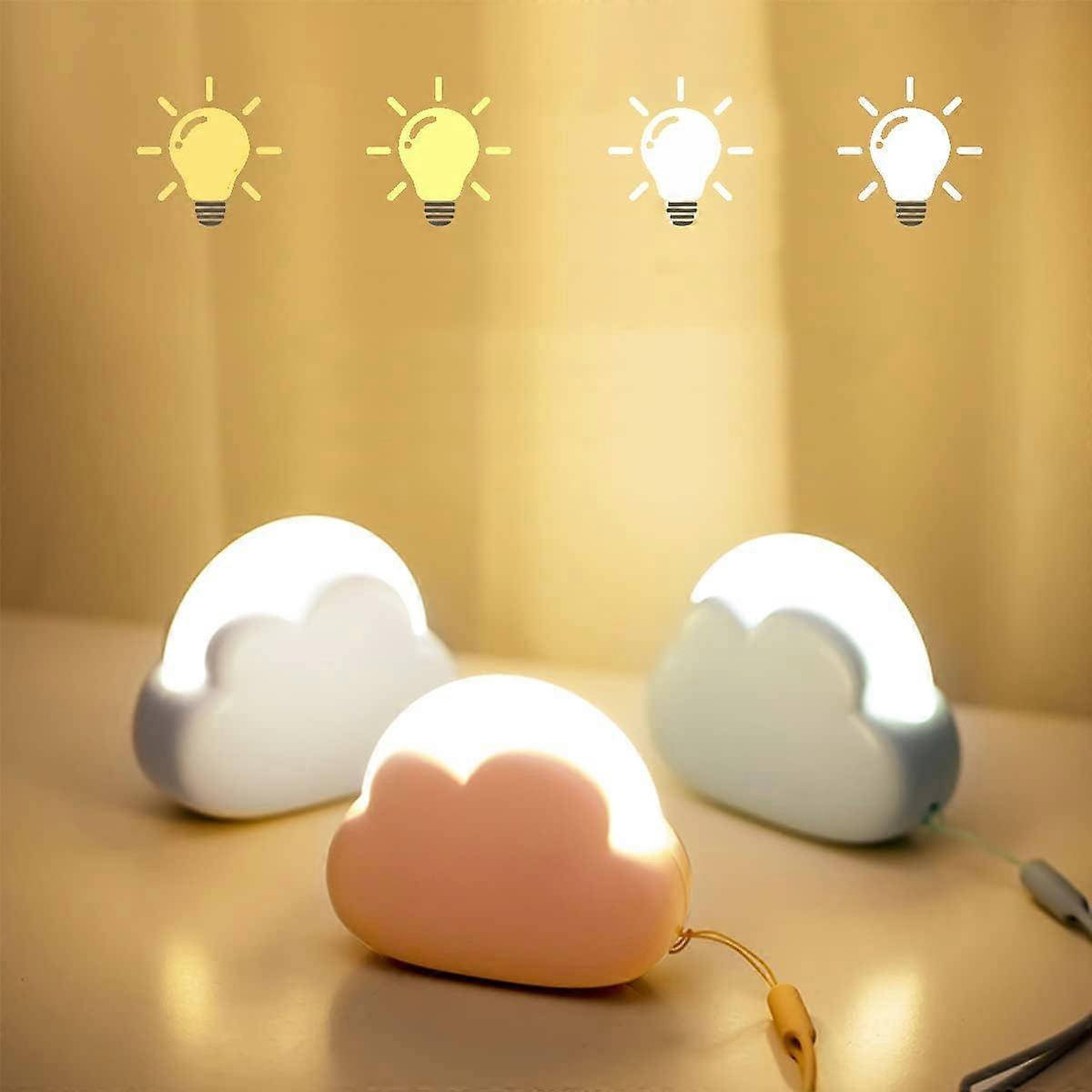 Cloud-shaped night light, portable USB rechargeable