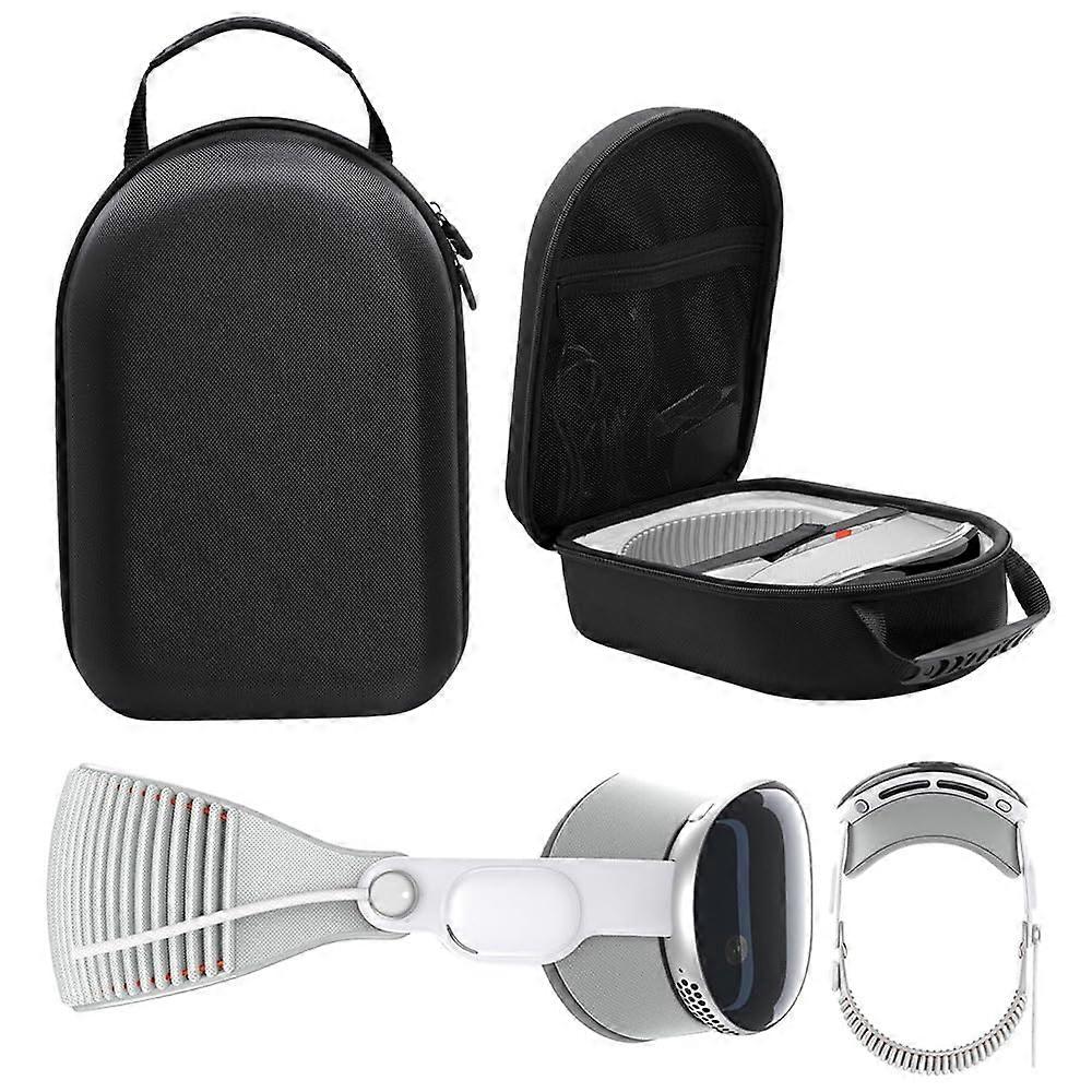 Case with Shockproof Hard Shell and Travel Storage for Accessories for Vision Pro VR Headset