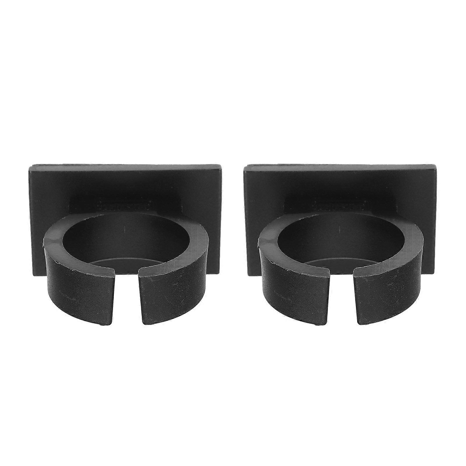 2Pcs Convenient Microphone Clips Plastic Microphone Holders with Back Adhesive