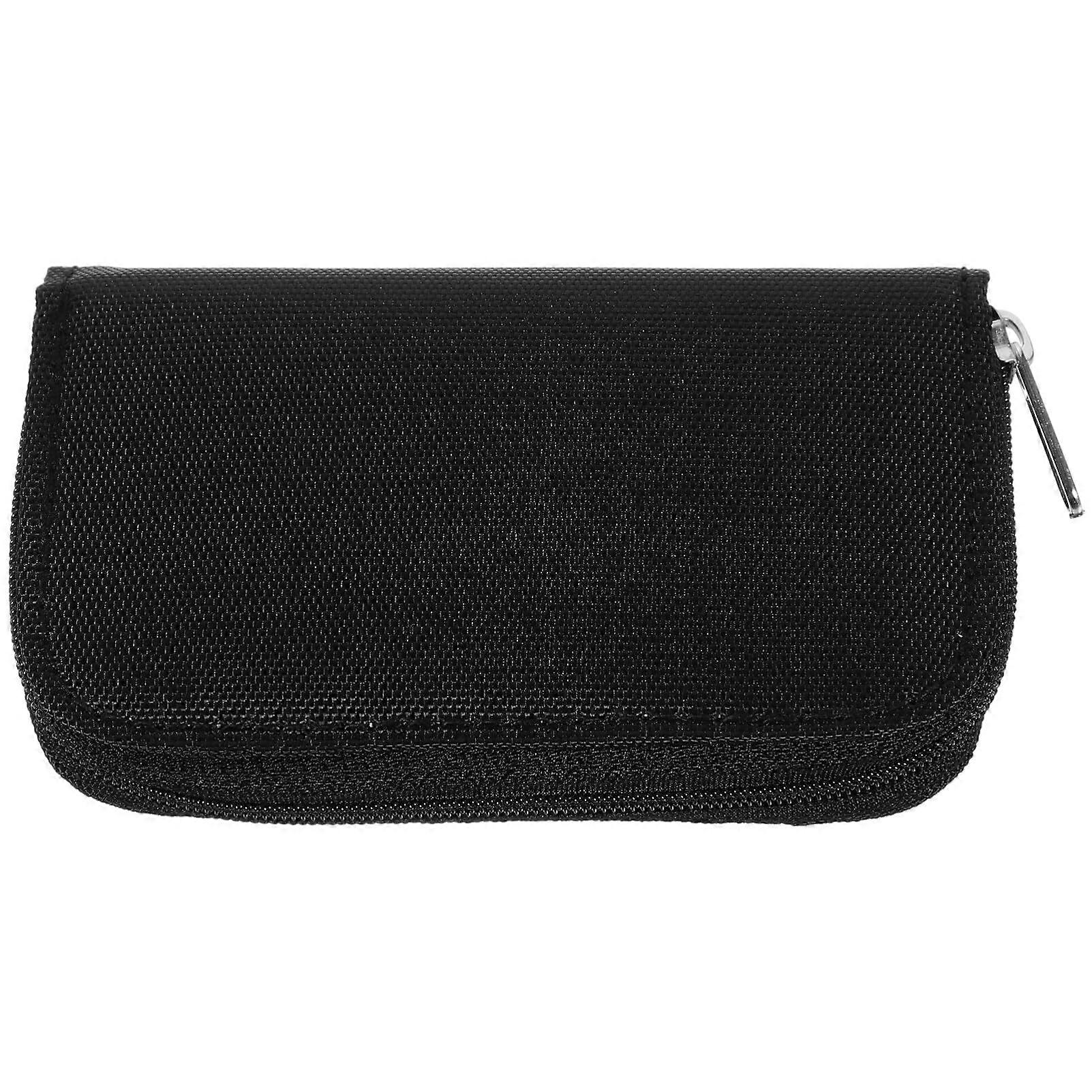 Memory Card Case 22 Slots Shockproof SD Card Holder with Keychain for Digital Camera Black