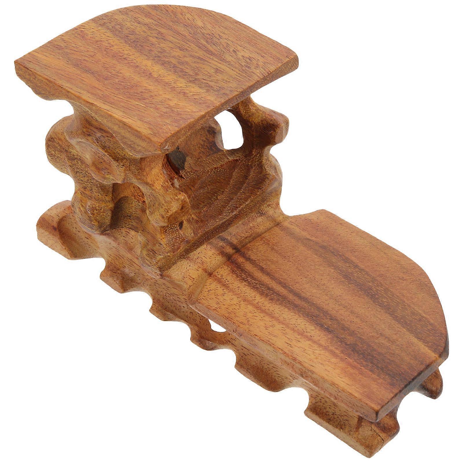 Wood Display Base for Vase Base with Rustic Style Display Stand