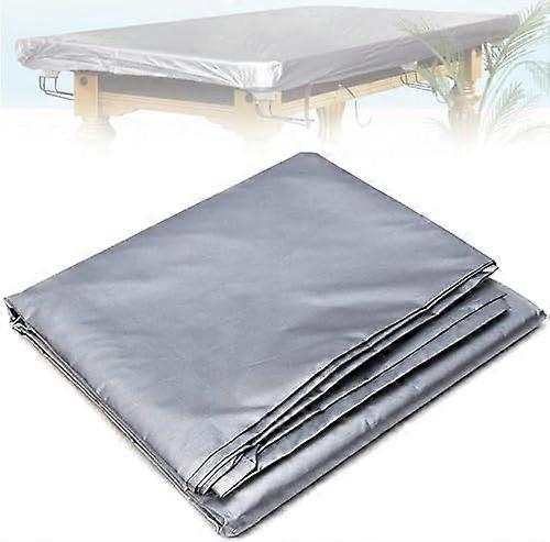 Waterproof Dustproof Pool Table Cover 9ft with Drawstring, UV Resistant Cotton Lined Protector