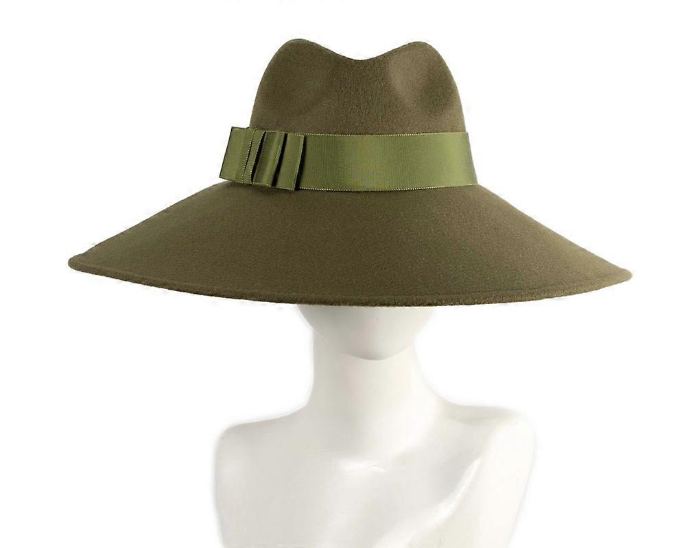 Olive wide brim winter hat by Max Alexander J461OL
