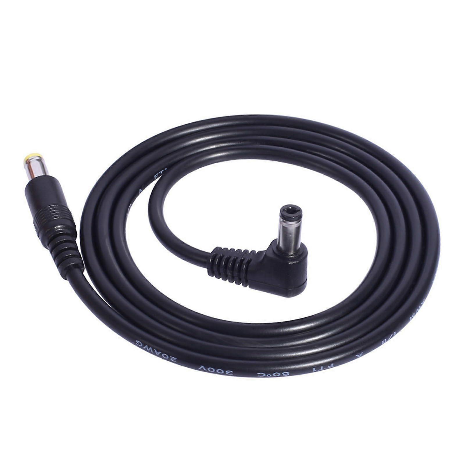 DC Power Adapter Cable 5.5x2.1mm to 5.5x2.5mm Right Angle Plug 1m Cord for CCTV Camera