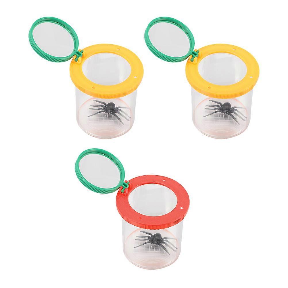 Observation Bug Viewer Handheld Magnifier for Kids Outdoor Exploration 3Pcs