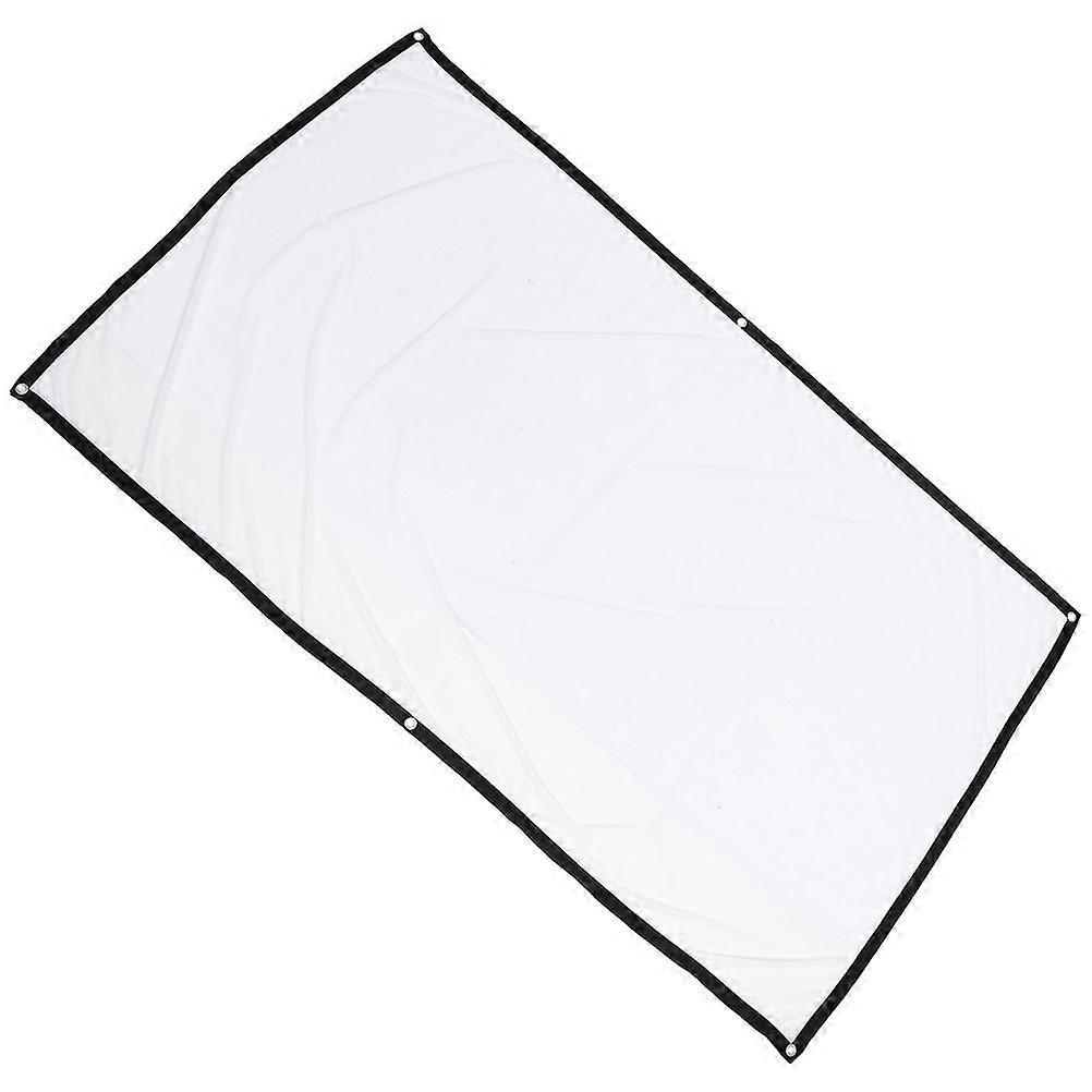 Polyester Folding Projector Screen for Movie 5Pcs White Curtains