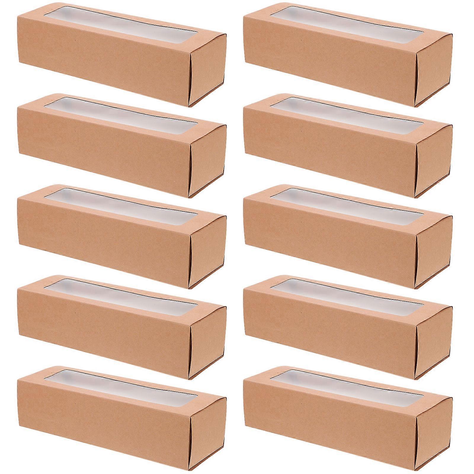 Transparent Window Baking Packaging Box for Storage 10Pcs Household Wrapping Boxes