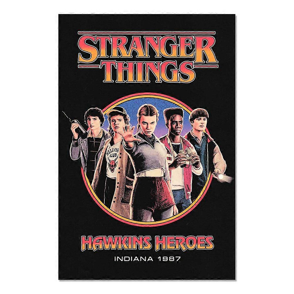 Stranger Things Hawkins Helden Poster