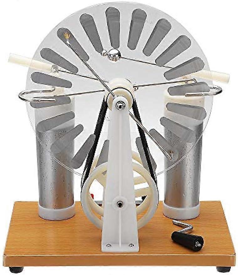 Electrostatic Generator Wimshurst Machine with Visible Spark for Physics Classroom Demonstration