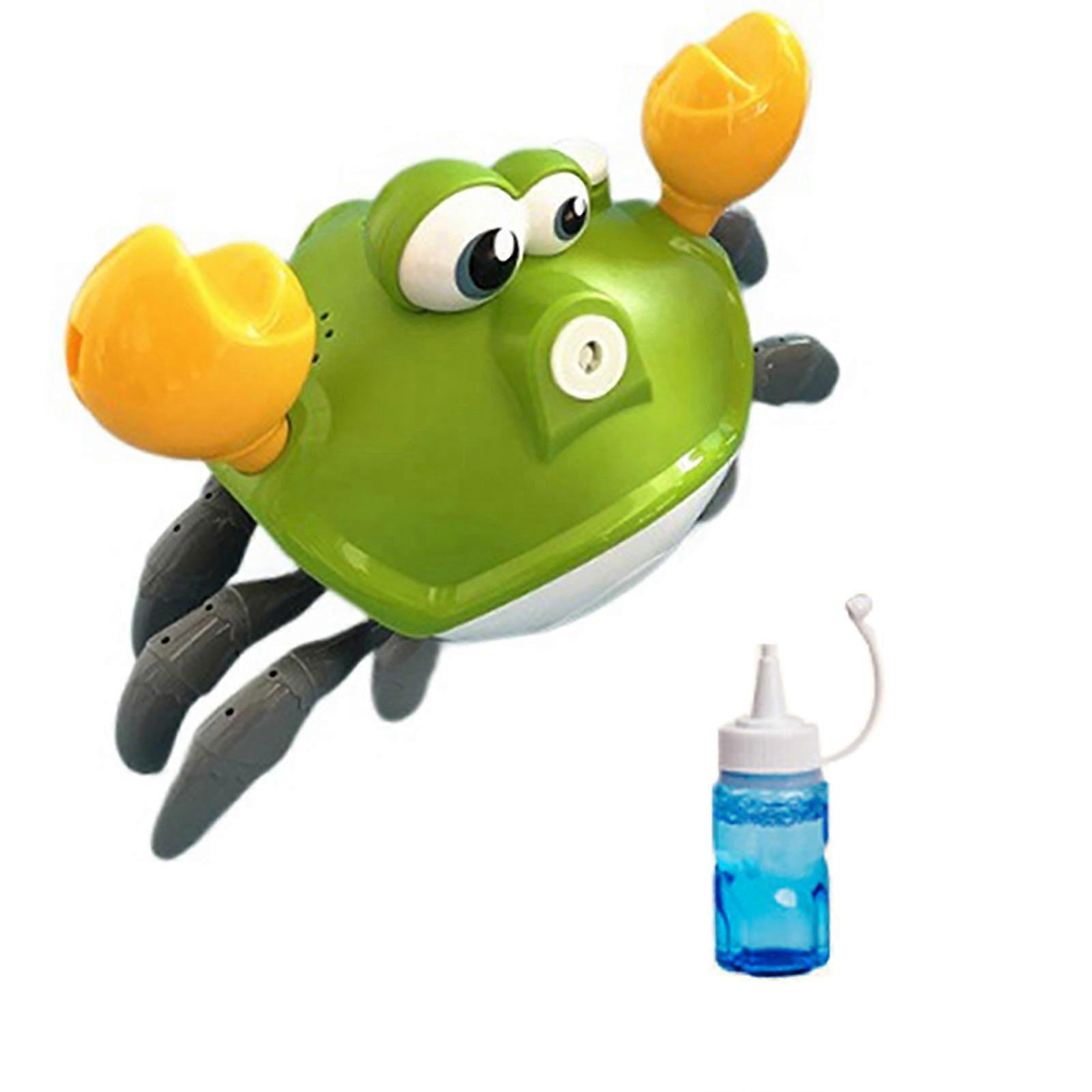 Dancing Crab Bubble Machine Automatic Blower with Music Interactive Bubble Maker for Kids Outdoor