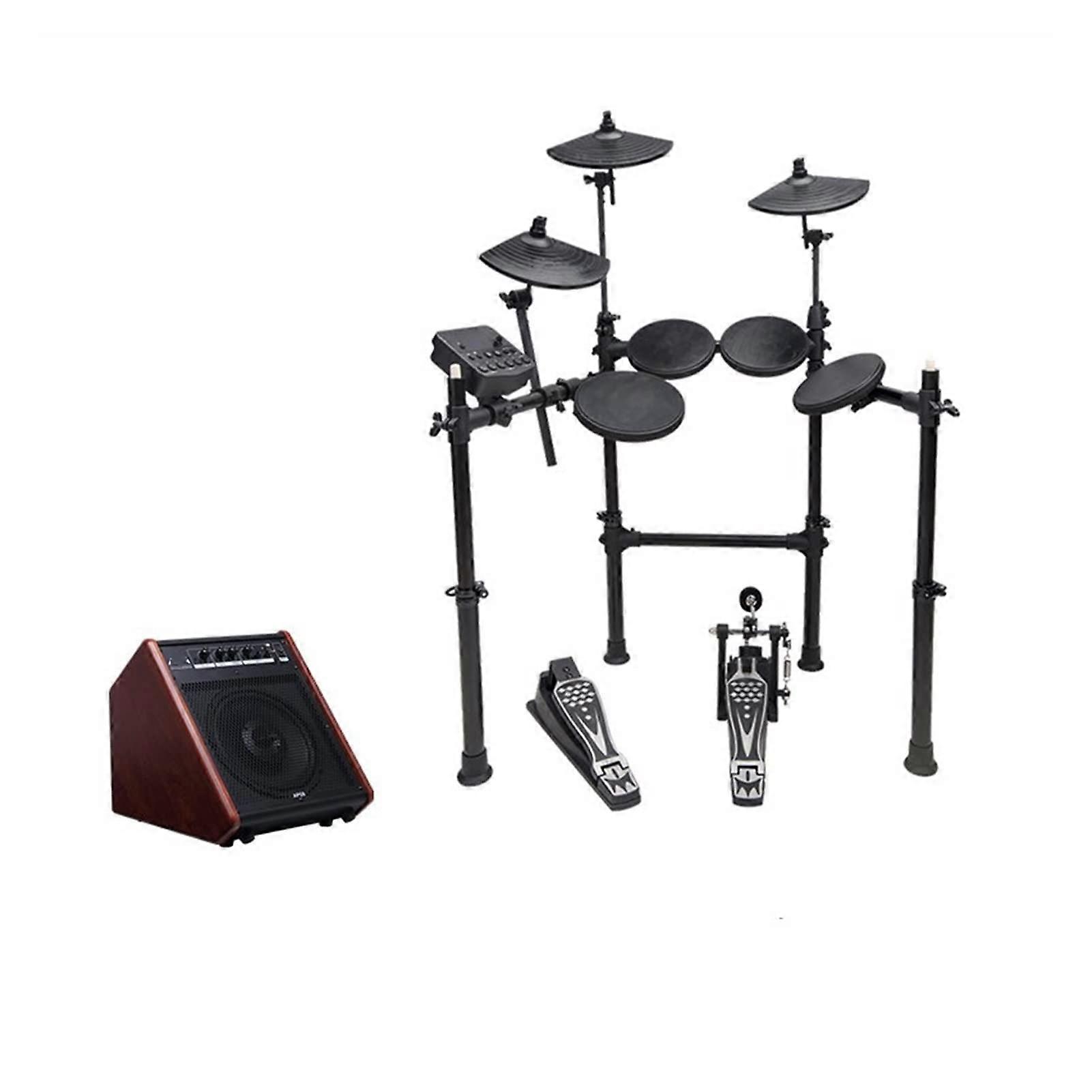 Foldable Electronic Drum Set for Beginners, Portable Practice Kit with Durable Performance (Color 02)