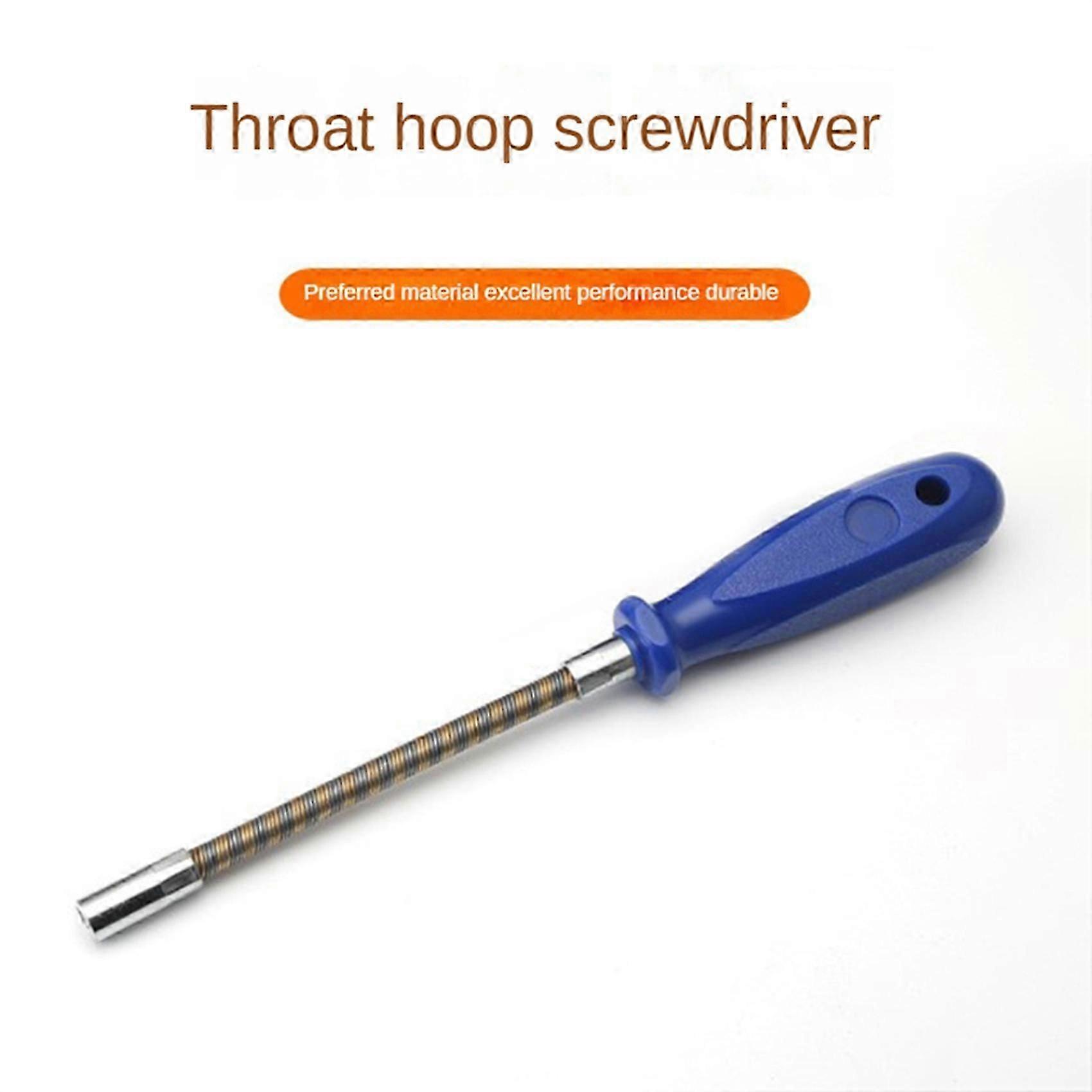 3pcs 7mm Flexible Hex Screwdriver 90 Degree Bendable Nutdriver Hex Socket Hose Clamp Screw Driver Hand Tools
