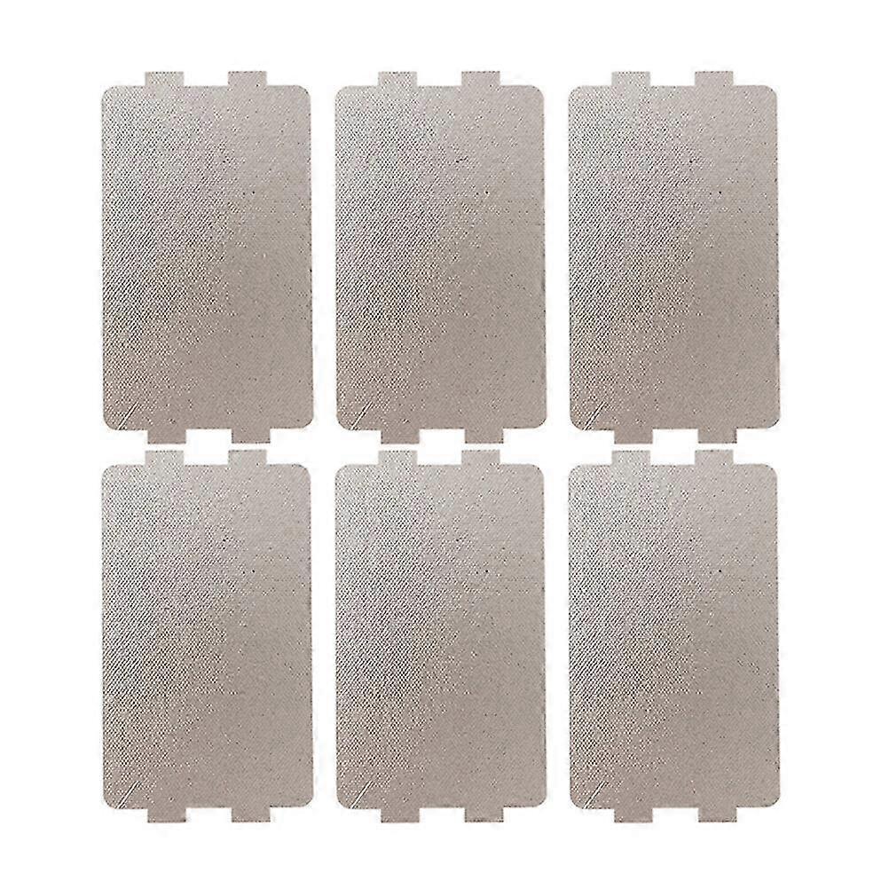 Microwave Oven Waveguide Cover, Mica Sheet Heat Insulation Panel, Compatible with Various Models, 6-Pack