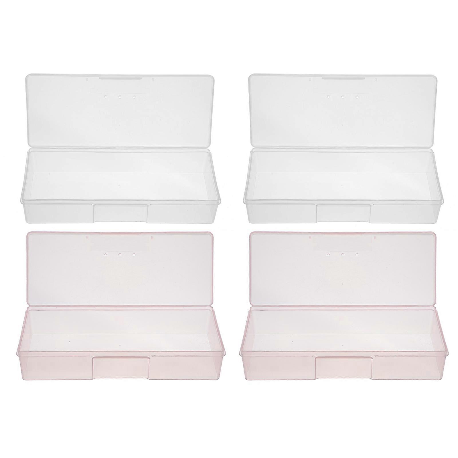 Manicure Tool Boxes Nail Grinding Tool Boxes for Storage Use 4Pcs Durable Cases
