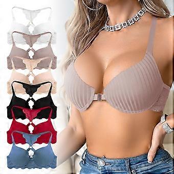 Zeriluna 6pcs Front-Placed Back-Fitting Sports Bra - Multi-Color Soft And Breathable, Accurately Fitting To The Body, Seamless And Beautiful Back-Fitt