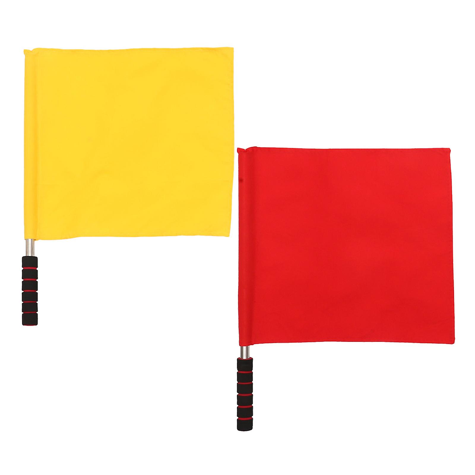 Competition Signal Flags Hand Flags for Refereeing Use 4Pcs