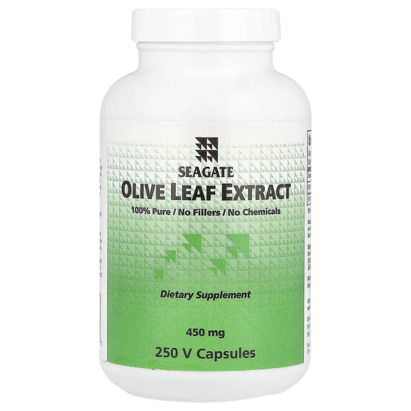 Seagate, Olive Leaf Extract, 450 mg, 250 V Capsules