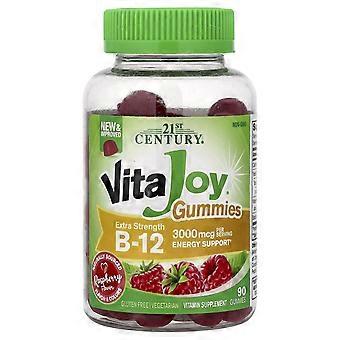 21st Century, VitaJoy® B-12 Gummies, Raspberry, 90 Gummies (1,500 mcg per Gummy), 2-Pack