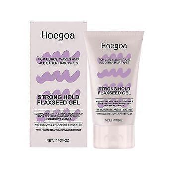 Moisturizing Flaxseed Hair Gel - 12H Curl Hold, Static Control, Portable , Easy to Use