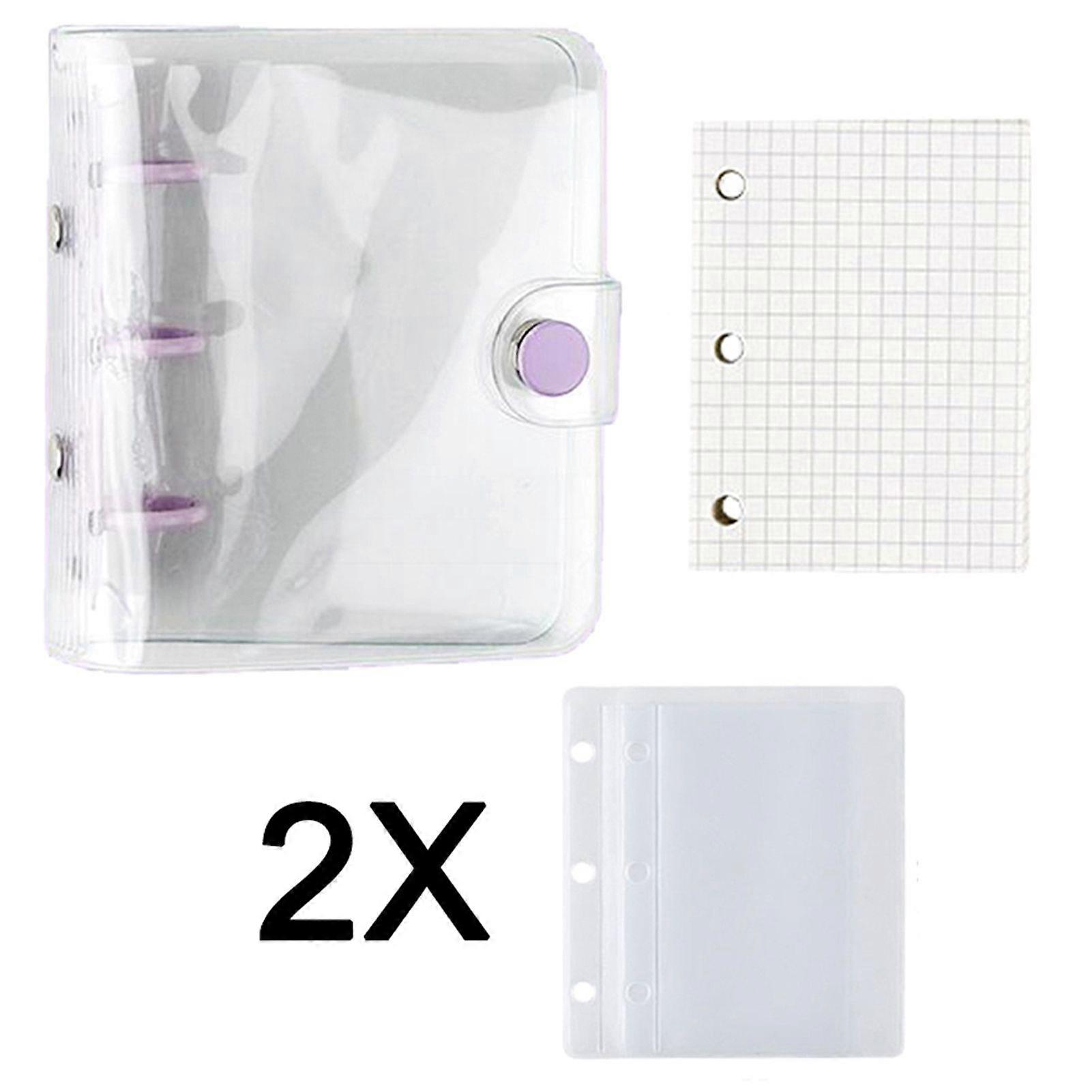 Transparent PVC Binder Binder Project Notebook Ledger Transparent Case