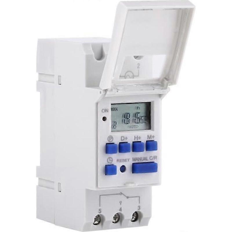 Weekly Daily Programmer Rail Mount Electrical Panel 15A - AC 220V
