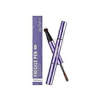 The Zephoco Dark Brown Natural Freckle Pen Has Smooth Strokes And Is Easy To Color, Creating A Natural Makeup Freckle Pen