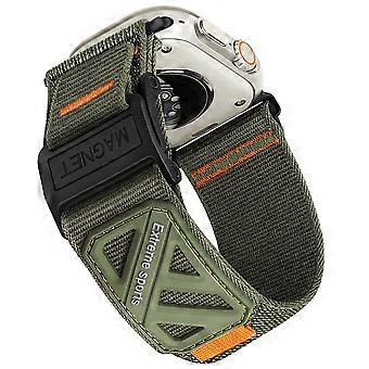 Correa de nailon con cierre magnético para Apple Watch Series 11, 10, 42 mm, 9, 8, 7, 41 mm, SE3, SE2, SE 6, 5, 4, 40 mm, 3, 2, 1 y 38 mm. Pulsera ajustable con cierre magnético.