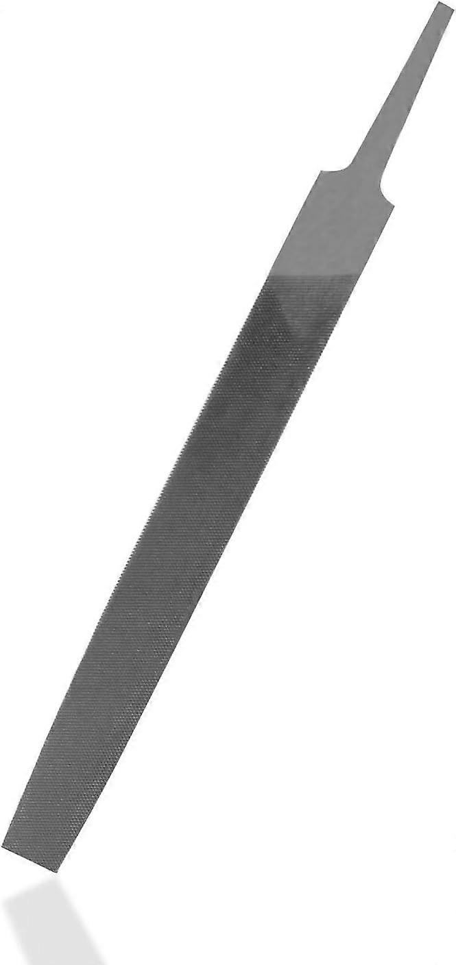 Flat Medium Cut File, Double Cut Teeth, 6'' Length, Hand File Without Handle Suitable(6'' Flat File)