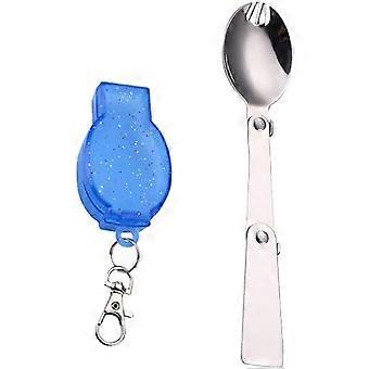 Spork draagbare bestek opvouwbare roestvrijstalen lepel voor kamperen en wandelen in de buitenlucht