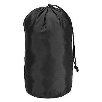 Ultralight Stuff Sack 6x12.5 Drawstring Camping Bag, Compact Gear Organizer for Backpacking Black