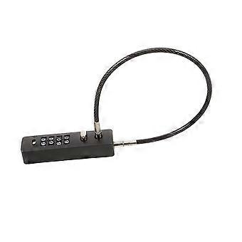 Bike Cable Lock with Resettable Combination, Cut‑Resistant Steel Cable for Bicycle, Luggage and Outdoor Use