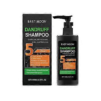 Revitalize seus cabelos com o Shampoo Desengordurante de Carvão, Anticaspa, Controle da Oleosidade, Refrescante, Não Oleoso, Tratamento Capilar Masculino, 100ml