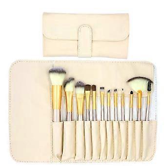12PCS Makeup Brush Set with Carrying Bag Soft Synthetic Fiber Cosmetic Tools