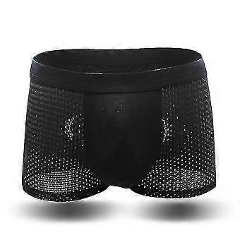 3 Stück Männer Bambus Faser Netz atmungsaktiv U konvexe Unterhose Unterwäsche Boxershorts