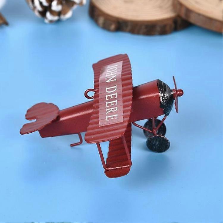 Creative Cake Decoration Mini Retro Biplane Model