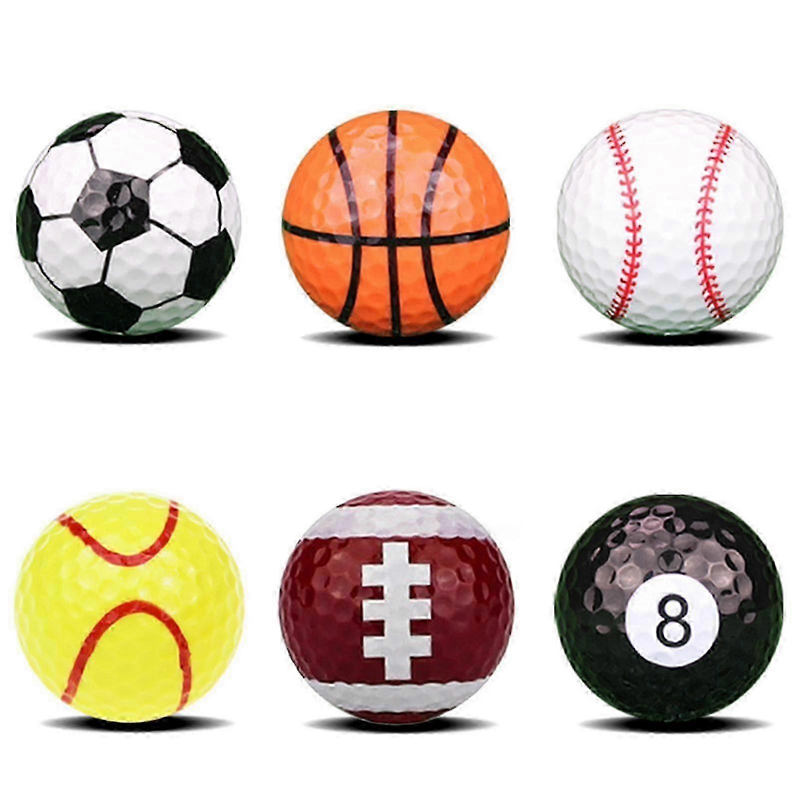 6pcs 42mm Soft Golf Practice Balls