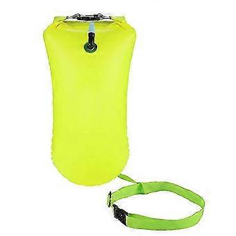 Schwimmboje - Schwimmboje Schleppschwimmer und Trockentasche für Freiwasserschwimmer und Triathleten - Licht und sichtbarer Schwimmer für sicheres Training und Rennsportorange