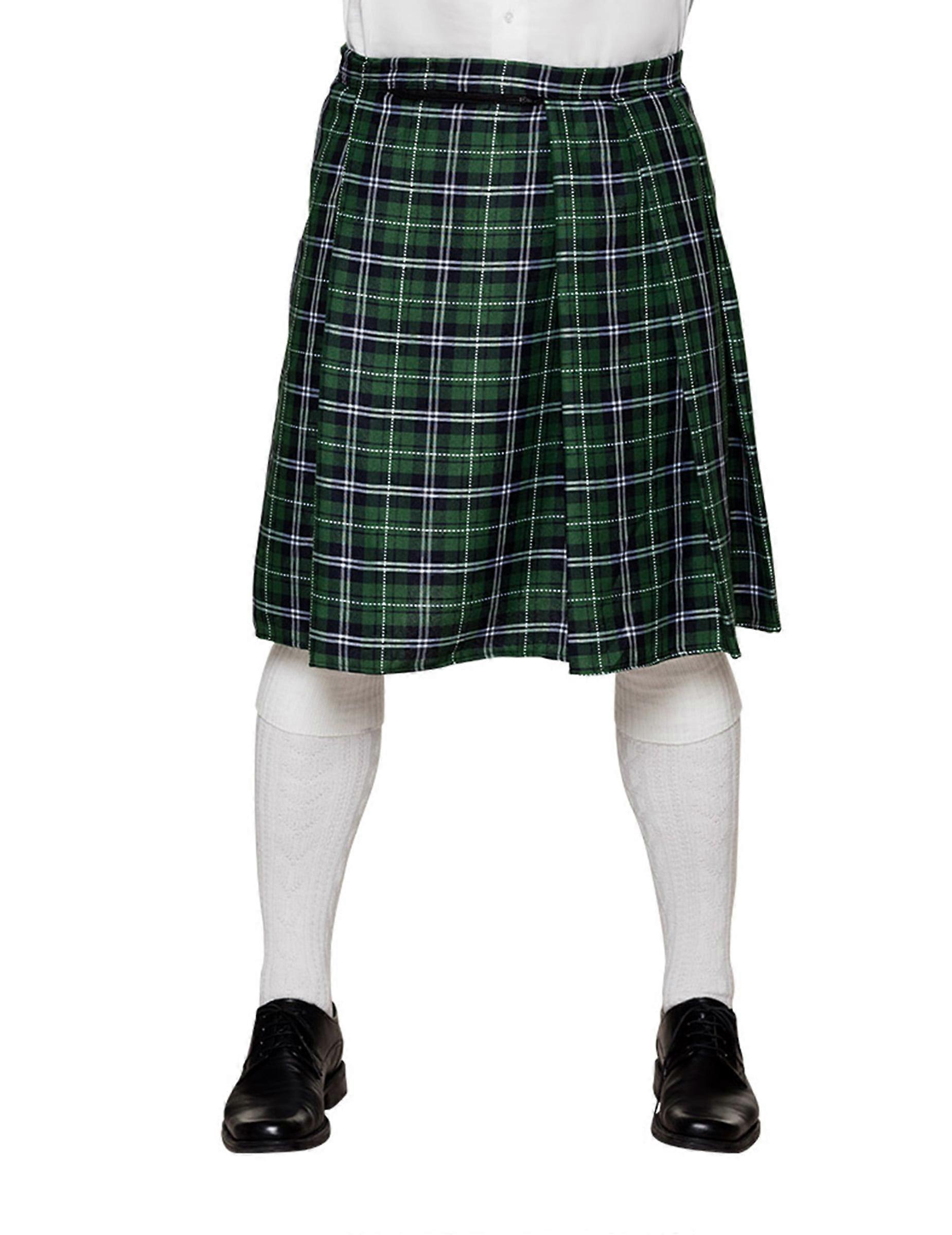 Men's green Scottish kilt