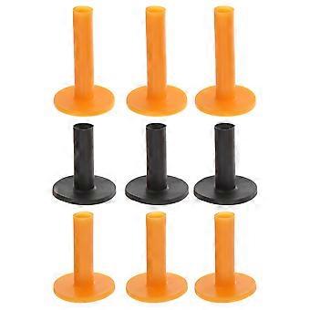 Rubber Golfs Tees for Practice Mat Training Equipment 9Pcs Pack