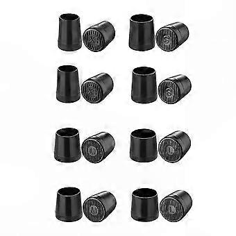 Heel Repair & Protection: 8 Pair High Heel Protector Caps, Black, Extra Small, Small, Medium, Large