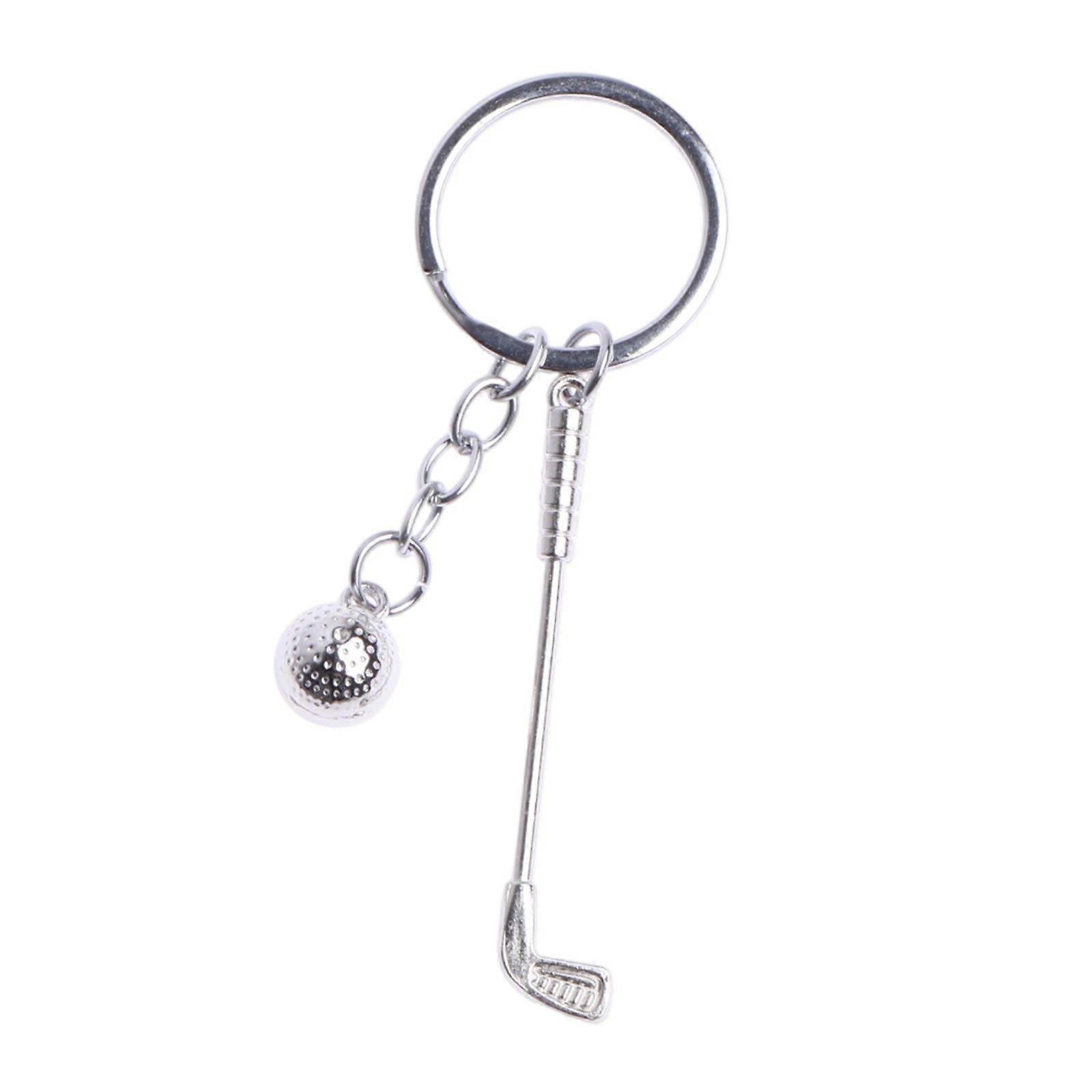 Creative Golf-Themed Metal Keychain