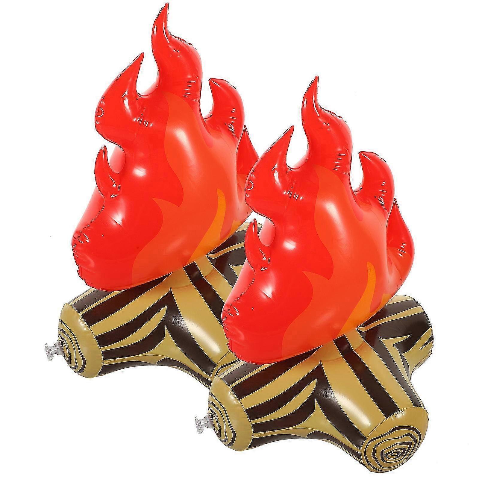 8Pcs Multi Color Inflatable Bonfire Campfire Prop for Cosplay