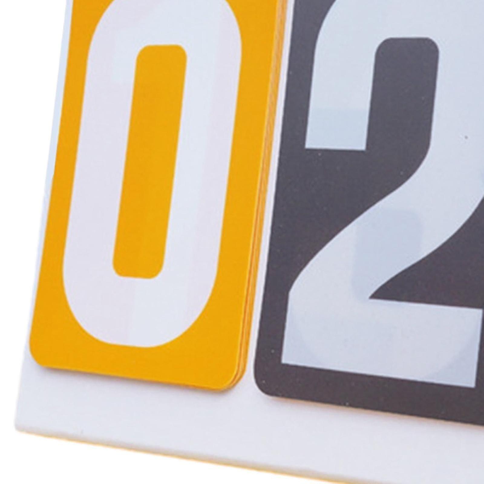 Durable 2-Digit Flip Scoreboard Blue