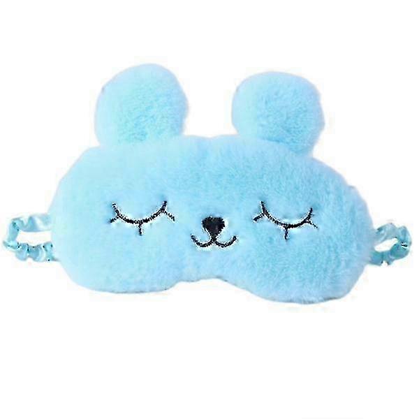 Silk-Plush Rabbit Sleeping Mask
