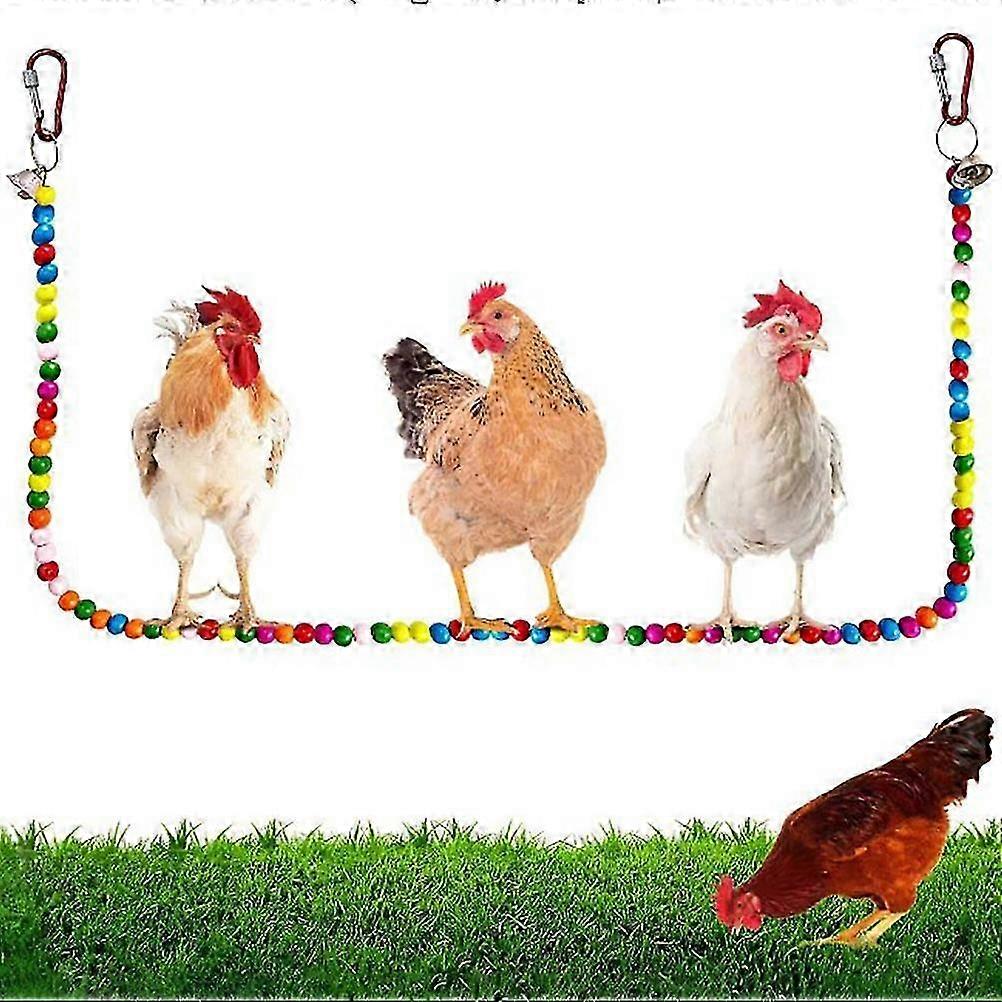 Durable Wood Bird Perch Swing Toy