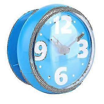 Waterproof Suction Wall Clock Bathroom Accessories For Kitchen,blue