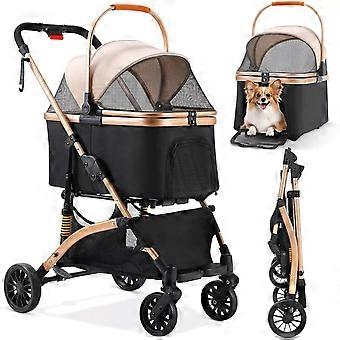 2-in-1 Pet Stroller - Dog Stroller - Buggy - Pet Cart - Cat Stroller.