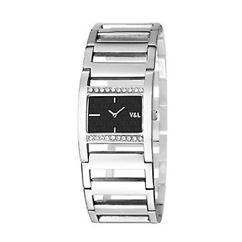 V & l what art! Quartz Analog Women's Watch with Vl082201 Stainless Steel Bracelet